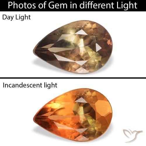 1.05ct Natural Marrom escuro Axinita, Formato de pêra, SI