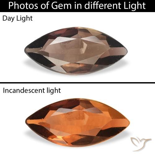 0.40ct Natural Castanho médio Axinita, Marquesa, SI