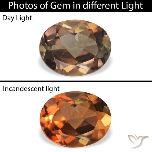 1.26ct Natural Marrom escuro Axinita, oval, SI