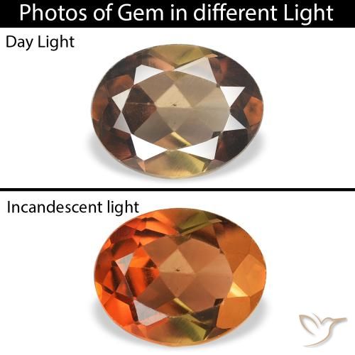 1.07ct Natural Marrom escuro Axinita, oval, SI
