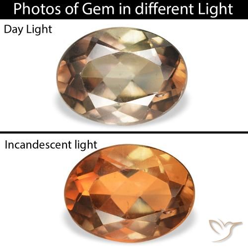 1.23ct Natural Marrom escuro Axinita, oval, SI