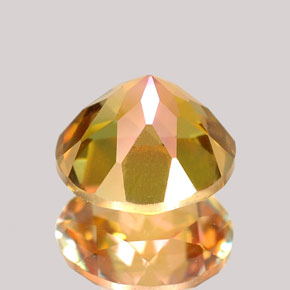 Topázio azotic multicolorido natural 2,63ct, corte redondo, VVS-VS