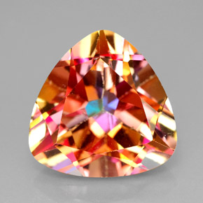 Topázio azotic multicolorido natural 11,76ct, trillion, VVS