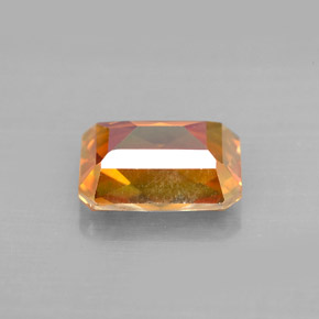 Topázio azotic multicolorido natural 2,36ct, corte esmeralda, VVS-VS