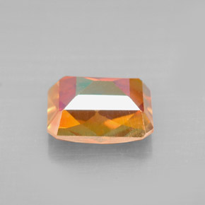 Topázio azotic multicolorido natural 2,80ct, corte esmeralda, VVS-VS