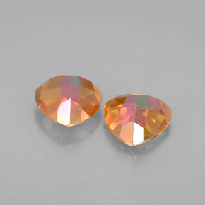 Pedras preciosas de topázio azotic multicolorido natural de  ct, trillion, VVS-VS