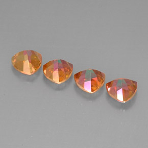 Pedras preciosas de topázio azotic multicolorido natural de  ct, trillion, VVS-VS