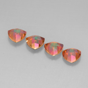 Pedras preciosas de topázio azotic multicolorido natural de  ct, trillion, VVS-VS