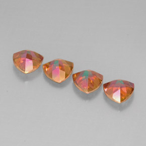Pedras preciosas de topázio azotic multicolorido natural de  ct, trillion, VVS-VS