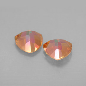 Pedras preciosas de topázio azotic multicolorido natural de  ct, trillion, VVS-VS