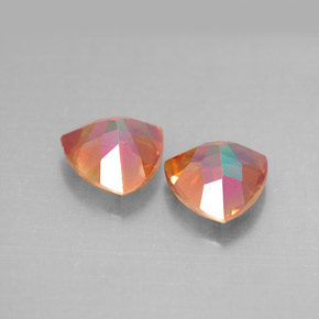 Pedras preciosas de topázio azotic multicolorido natural de  ct, trillion, VVS-VS