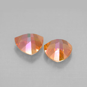 Pedras preciosas de topázio azotic multicolorido natural de  ct, trillion, VVS-VS