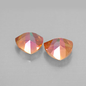 Pedras preciosas de topázio azotic multicolorido natural de  ct, trillion, VVS-VS