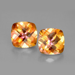 Pedras preciosas de topázio azotic arco-íris premium natural de  ct, almofada cortada, VVS