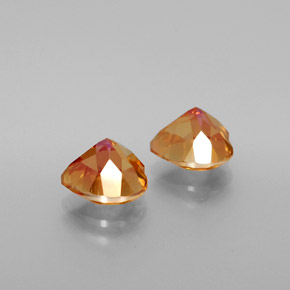 Pedras preciosas de Topázio Nítrico arco-íris multicolorido natural de  ct, Formato de coração, VVS-VS