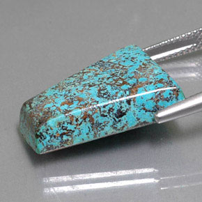 Azurita azul multicolorido natural 13,18ct, forma extravagante, opaco