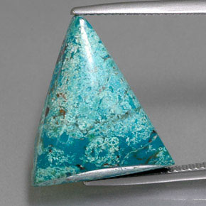 azurita Azul Multicor Natural 14.55ct, Trilhão, Opaco