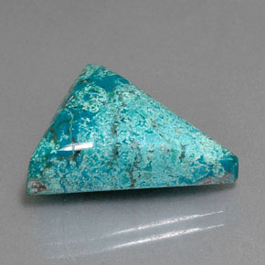 azurita Azul Multicor Natural 14.55ct, Trilhão, Opaco