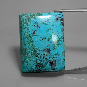 azurita Azul Multicor Natural 46.93ct, baguete, Opaco