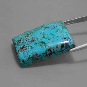 azurita Azul Multicor Natural 46.93ct, baguete, Opaco