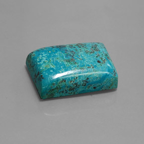 Azurita azul natural 40,92ct, baguete, opaco