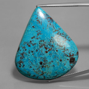 azurita Azul Multicor Natural 36.64ct, Formato de pêra, Opaco