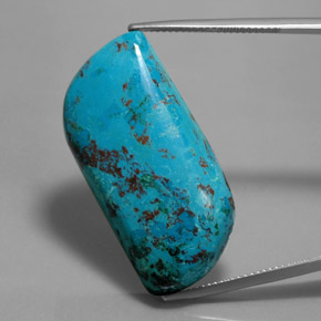 azurita Azul Multicor Natural 32.39ct, Forma extravagante, Opaco