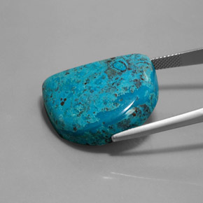 Azurita azul natural 29,51ct, forma extravagante, opaco