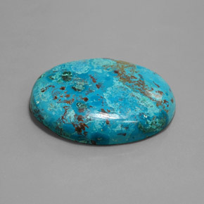 Azurita azul natural 56,83ct, corte oval, opaco