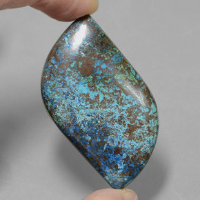 Azurita azul natural 58,51ct, forma extravagante, opaco