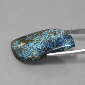 Azurita azul natural 58,51ct, forma extravagante, opaco