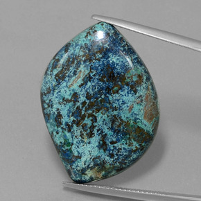 azurita Azul Multicor Natural 33.56ct, Forma extravagante, Opaco