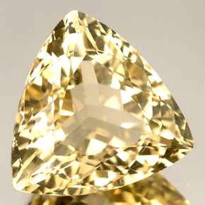 Berilo amarelo natural 5,34ct, trillion, VVS