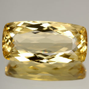 Berilo amarelo natural 4,87ct, almofada cortada, IF