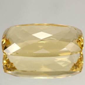 Berilo amarelo natural 4,87ct, almofada cortada, IF