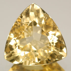 Berilo amarelo natural 2,71ct, trillion, VVS