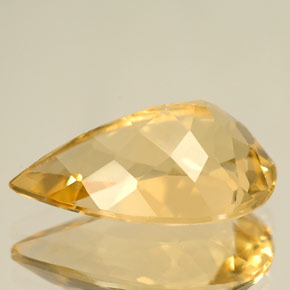 Berilo amarelo natural 5,50ct, formato de pêra, IF