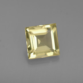 Berilo amarelo natural 0,64ct, quadrado, VVS