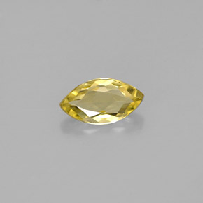 Berilo amarelo natural 0,51ct, marquise, VVS