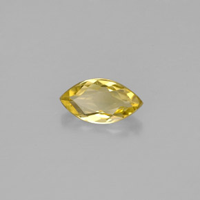 Berilo amarelo natural 0,51ct, marquise, VVS