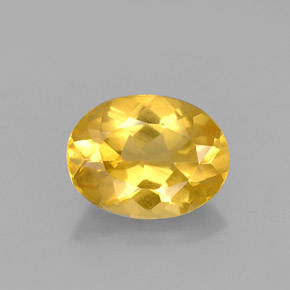 Berilo Amarelo Dourado Natural 0.98ct, Corte Oval, VVS