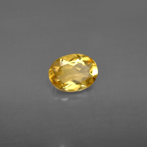 Berilo amarelo natural 0,95ct, corte oval, VVS-VS