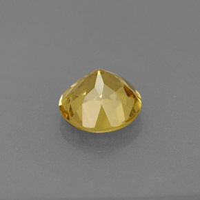 Berilo amarelo natural 0,76ct, corte redondo, VS