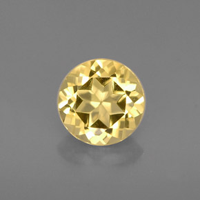 Berilo Amarelo Dourado Natural 0.75ct, Corte Redondo, VVS