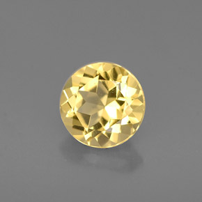 Berilo Amarelo Dourado Natural 0.75ct, Corte Redondo, VVS