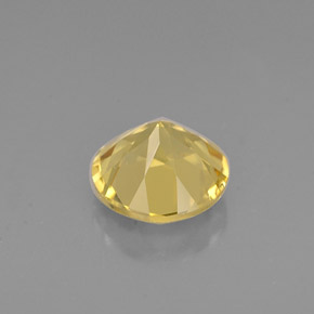 Berilo amarelo natural 0,75ct, corte redondo, VS-SI
