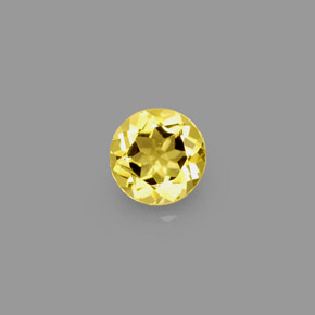 Berilo Amarelo Dourado Natural 0.66ct, Corte Redondo, VVS
