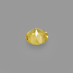Berilo Amarelo Dourado Natural 0.66ct, Corte Redondo, VVS
