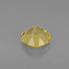 Berilo amarelo natural 0,74ct, corte redondo, VVS-VS