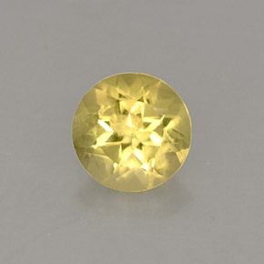 Berilo Amarelo Dourado Natural 0,39ct, Corte Redondo, VS